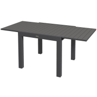 Outsunny Table de jardin Table d'extérieur, résistant aux intempéries, 162 x 80 x 75 cm, Gris