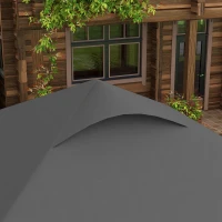Outsunny Faltbarer Pop-up Gartenpavillon 2,5 x 2,5 m Höhenverstellbar Oxford-Gewebe Anti-UV50+ Stahlrahmen Transporttasche(m-5)
