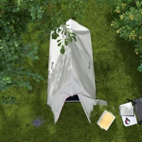 Outsunny Zelt Camping mit Doppeldach 2000mm und Transporttasche Abmessungen 300L x 135B x 110H cm(m-4)