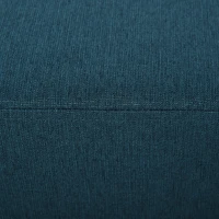 HOMCOM Hocker Fußstütze Beistelltisch aus Leinenstoff Tragkraft 100 kg 40 x 30 x 24 cm dunkelblau(m-5)