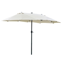 Outsunny Parasol Oval Crème 440 x 256 cm