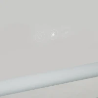 kleankin Wandmontierter Spiegelschrank mit LED-Beleuchtung fürs Badezimmer - 2-in-1-Möbel - 3 Regale - 50B x 12,5T x 70H cm(m-5)