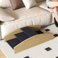 PawHut Agility Hondenschommel, 2-in-1 Schommel en Trap, Antislip, Dennenhout, 80 x 39,5 cm(m-9)