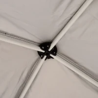 Outsunny Pavillon Gartenpavillon Pop-up Faltbar 2,4 x 2,4 m Stahl Oxford Tragetasche Schokolade(m-5)