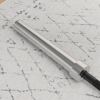 SPORTNOW Langhantelstange aus Stahl 180 cm Ø50 mm mit 2 Klemmen Belastbarkeit 200 kg Langhantelstange für Hantelscheiben Ø5 cm Fitness(m-4)