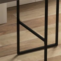HOMCOM Set aus 2 Barhockern Hochstühle mit Samtsitzkissen und Fußstütze Höhe 74 cm Schwarz(m-5)