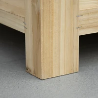 Outsunny Gartentruhe aus Holz und verzinktem Metalldeckel 155L mit Gasdruckfedern - 110 x 50 x 50 cm(m-5)