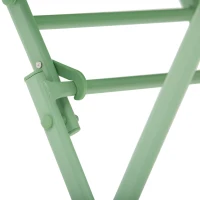 Ensemble de mobilier de jardin Outsunny pour 2 personnes Set de bistro avec 2 chaises pour la cour jardin pliable Vert(m-5)