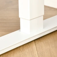 Vinsetto Bureau Électrique avec Moteur Bureau d'ordinateur Réglable en Hauteur Bureau Debout Bureau de Bureau Support en Métal Panneau de Particules Naturel+Blanc 140 x 70 x 72-116 cm(m-5)