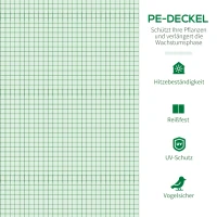 Outsunny Szklarnia przenośna z ramą stalową i pokrywą plastikową, Kolor Zielony(m-4)