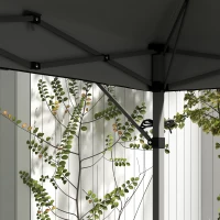 Outsunny Garten Pop-Up Pavillon Faltbar 5 x 3 m, Oxford-Gewebe mit 2 verstellbaren Seitenwänden, Transporttasche mit Rollen inklusive(m-5)