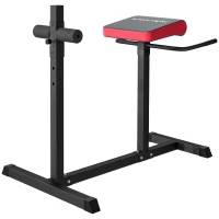 SPORTNOW Entraîneur abdominal et dorsal, Active les muscles, 6 positions de rouleaux pour les jambes, Poignées latérales, Cadre en acier(m-1)