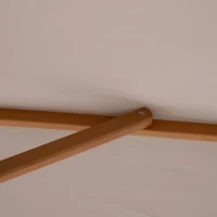 Outsunny Rechteckiger Sonnenschirm Großer Garten Sonnenschirm groß dim. 3L x 2B x 2,5H m Grau(m-5)