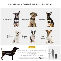 PawHut Poussette Buggy für Hunde 75L x 46B x 94H cm faltbar wasserdicht 600D Oxford Stoff 4 Räder Schwarz(m-4)