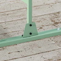 Outsunny Dekorativer grüner Außenwindschutz aus metall mit Pflanzenmotiv - 122 x 45 x 198 cm, grün(m-4)