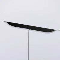 HOMCOM Multifunktionaler Computertisch mit viel Stauraum Doppeltes Fach + Schublade und Schrank aus Holz(m-5)