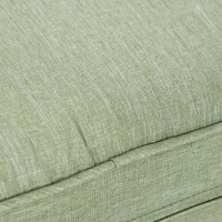 Outsunny Set aus 2 Sitz- und Rückenkissen für Gartenstuhl Liegestuhl Innen und Außenbereich Polyester Hellgrün(m-4)