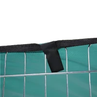 PawHut Modulares Auslaufgehege aus Stahl mit 6 Paneelen und 1 Tür für Hunde, Kaninchen, Nager, kleine Tiere für den Innen- und Außenbereich Ø 120 x 60 cm Grau Metall Grün(m-5)