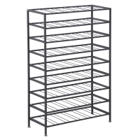 HOMCOM Weinständer Flaschenregal für 54 Flaschen Lagerkapazität 63L x 25B x 91H cm Schwarz Epoxydmethall