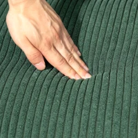 HOMCOM Canapé 2 places, bois, polyester velouté, mousse, 117 x 56,5 x 77 cm, vert(m-5)