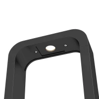 Outsunny LED-Außenstehlampen warmweiß, Acrylschirm, Aluminiumrahmen - Schwarz(m-5)