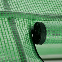 Outsunny Serra da Giardino a Tunnel in Acciaio e Plastica PP con Porte Avvolgibili, 295x100x80 cm, Verde(m-11)