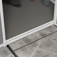 Outsunny Tuinschuur Metaal, Aluminium, Ruime Tuinschuur Met Slot, Ventilatie En Daglicht, 122x149x192/177 Cm, Grijs(m-8)