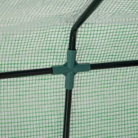Outsunny Serra per Piante Orto con 2 Coperture in PE e PVC, Struttura in Acciaio - Verde 180x90x90cm(m-9)