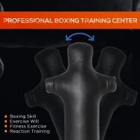 HOMCOM 1.8m Freestanding Boxing Punching Bag Humanoid Design Stand Kickboxing Bag w/ Suction Cup Base for Home Office(m-5)