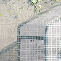 Outsunny Serra per Piante Verticale con Scaffale a 4 Ripiani in Acciaio e PE Bianco, 70x50x160cm(m-10)