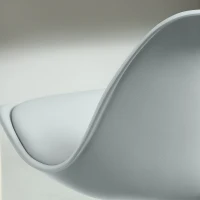 HOMCOM 2-delige Barkrukset, Barkrukken, Draaistoelen met rugleuning, in hoogte verstelbaar, tot 120 kg belastbaar, 42 x 38 x 82-104 cm, Grijs(m-9)