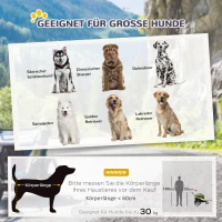 PawHut 2in1 Hondenaanhanger met Duwfunctie, 2 Ingangen, Netvensters, Zonnescherm, Stalen Frame, Groen, 170 x 77 x 90 cm(m-5)