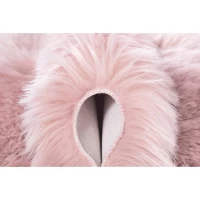 Homcom Kunstfell  80 x 55 x 6,1 cm Rosa(m-5)