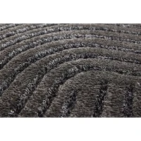 Homcom Teppich mit mit Hoch-Tief-Struktur 170 x 120 x 2,1 cm Anthrazit(m-2)