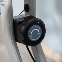 HOMCOM Cyclette Pieghevole da Fitness in Acciaio, Cyclette Magnetica Pieghevole da Casa con Altezza Regolabile, Resistenza Magnetica a 8 Livelli, Schermo LCD, 43x97x109cm, Grigio(m-10)