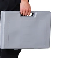 HOMCOM Manubri Pesi, Set Manubri Palestra da 10kg con Valigetta 4 Paia di Manubri Colorati (2x0.5kg, 2x1kg, 2x1.5kg, 2x2kg)(m-8)