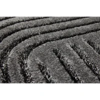 Homcom Teppich mit mit Hoch-Tief-Struktur 230 x 160 x 2,1 cm Grau(m-2)