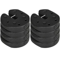 Outsunny Gazebo Weights Set of 8, 24KG Weights for Gazebo Legs with Reinforce Pins and Carry Belt, for Gazebos Shelters Marquees Tents(m-11)