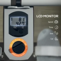 SPORTNOW Rowing Machine, 16-Level Magnetic Rower Machine with LCD Monitor and Phone Holder, Black(m-7)