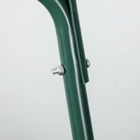 Outsunny Rullo da Giardino in Metallo Impermeabile Nero, Serbatoio Fino 60 Litri (Acqua o Sabbia), 57x40x123cm(m-10)