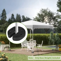 Outsunny Gazebo Weights Set of 8, 24KG Weights for Gazebo Legs with Reinforce Pins and Carry Belt, for Gazebos Shelters Marquees Tents(m-2)