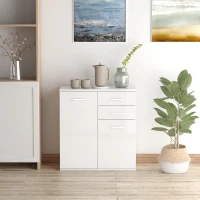 HOMCOM Free Standing Storage Cabinet Console Sideboard Table Living Room Entryway organizer(m-10)