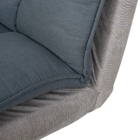 HOMCOM 2-IN-1 Three Seater Sofa Bed Single Bed Recliner Adjustable Wood Frame 185W x 97D x 84H cm(m-7)