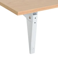 HOMCOM Mesa Dobrável de Parede Mesa Auxiliar Suspensa para Cozinha Sala de Jantar 60x40x20cm Madeira Natural(m-9)