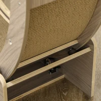 PawHut Kattenloopband, 91 cm, met Rem en Krabmat, Ideaal voor Gezonde Beweging van uw Kat, Walnoot(m-9)