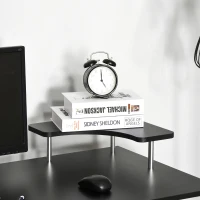 HOMCOM masa de birou suport PC din lemn cu sertare si suport pentru tastatura casa si birou(m-10)
