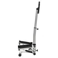 HOMCOM Stepper Heimtrainer für Zuhause mit LCD-Bildschirm einstellbare Geschwindigkeit Metall ABS 55 x 53 x 118-128 cm(m-14)