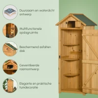 Outsunny tuinkast 77 cm x 54,2 cm x 179 cm(m-7)