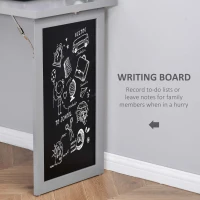 Homcom Birou Pliabil 3-in-1 – Biblioteca, Tabla & Masa Dining, 98×153 cm(m-6)