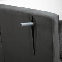 HOMCOM Modern Chair Bed Sleeper Foldable Portable Armchair Bed with Pillow for Living Room, Bedroom and Guest Room, Grey(m-9)